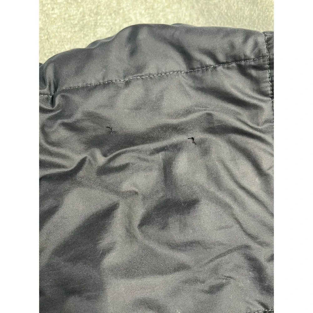 Eddie Bauer Fleece Lined Puffer Blanket Outdoor Camping Throw Black Taupe 50x60